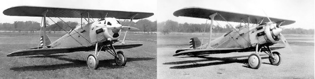 Thomas Morse XP13 cowl compare