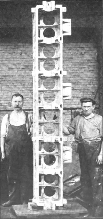 Duesenberg Straight-12 aluminum crankcase Duesenberg Straight-12 aluminum crankcase