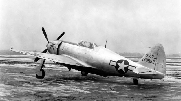 Republic XP-47J rear