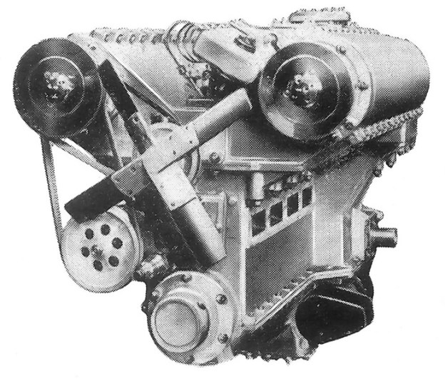 Michel 12-cylinder opposed piston engine