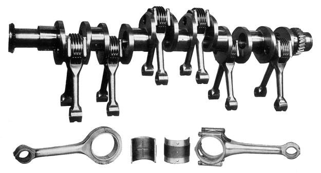 Hispano-Suiza Type 86 crank and rods