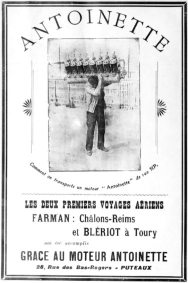 Antoinette engine ad V-16