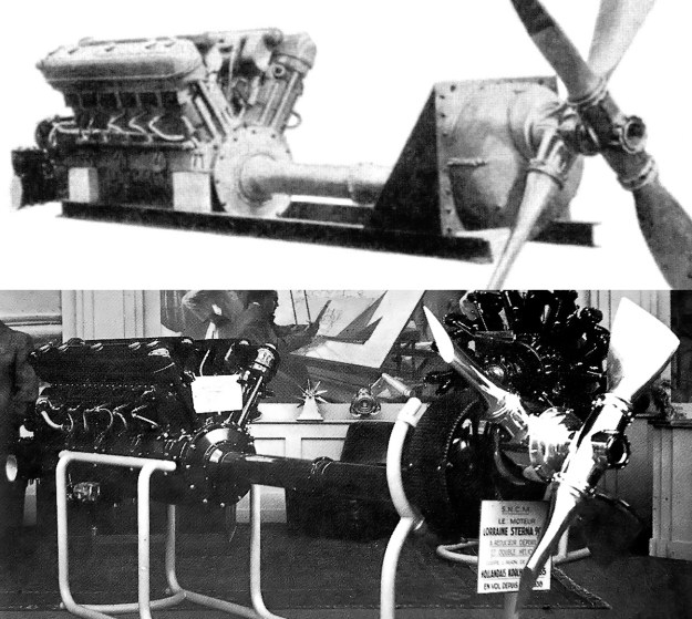 Lorraine Petrel and Sterna engine CR props