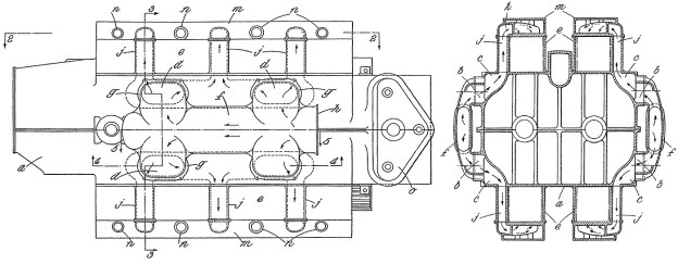 Fairey P24 integral passageways
