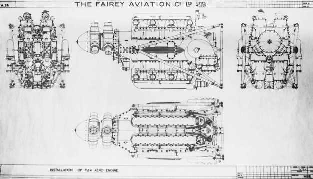 Fairey P24 Monarch installation drawing