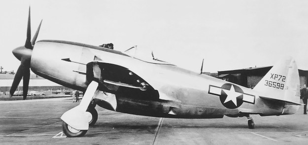 Republic XP-72 No 1 left side