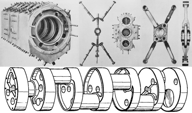 Packard X-2775 case drive rod crank