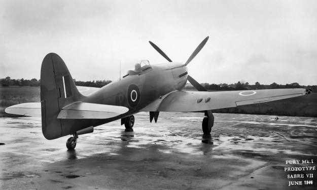 Hawker-Fury-Sabre-LA610-rear