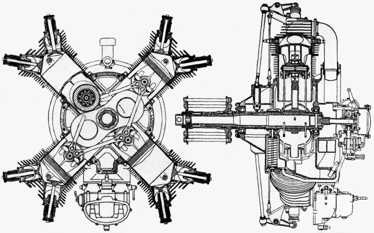 447 Engine Fairchild Caminez 447 Radial Cam Engine | Old Machine Press